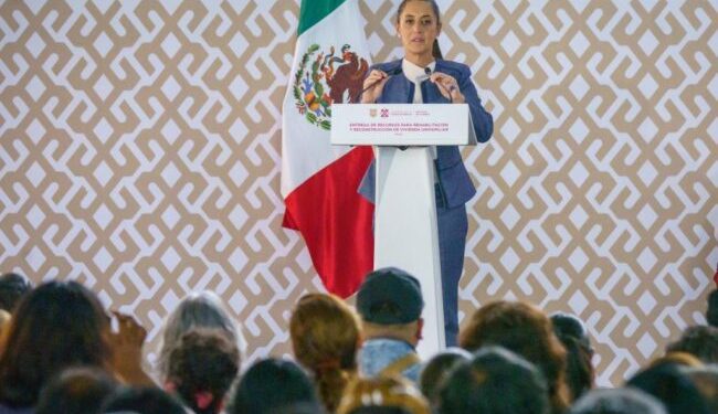 Informa  Sheinbaum que rehabilitación y reconstrucción de inmuebles dañados tras sismo de 2017 continuará a través del Invi