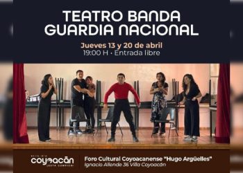 Invitan al Teatro Banda Guardia Nacional en Coyoacán