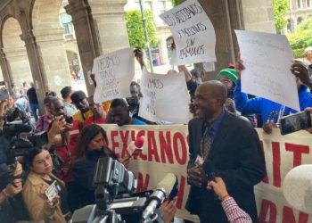 Migrantes exigen diálogo con Sheinbaum