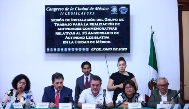 Encabeza Martha Ávila la instalación del Grupo de Trabajo para Conmemoración de 35 años de Actividad Legislativa en CDMX
