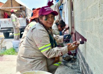 A través de 'Fachada Chula' dan mantenimiento a viviendas de Tláhuac
