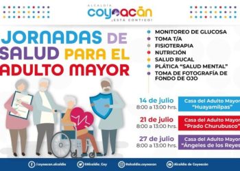 Anuncia Coyoacán 3 Jornadas de   Salud para el adulto mayor