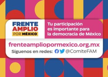 Anuncia Frente Amplio por México mejora en plataforma de registro