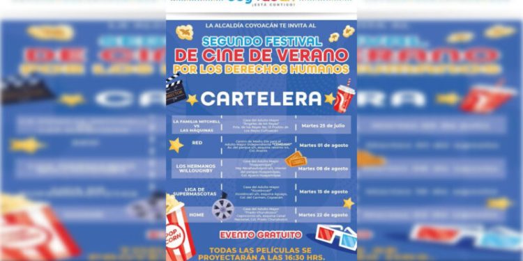 Invitan a Segundo Festival de Cine de Verano en Coyoacán