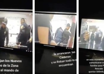 Captan a policías realizando presunto abuso de autoridad