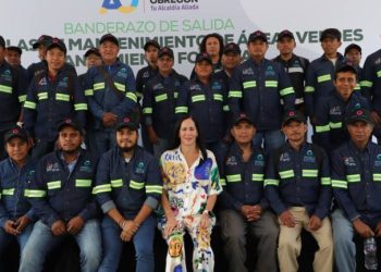 Lía Limón fortalece acciones para dar mantenimiento a las áreas verdes de la Alcaldía