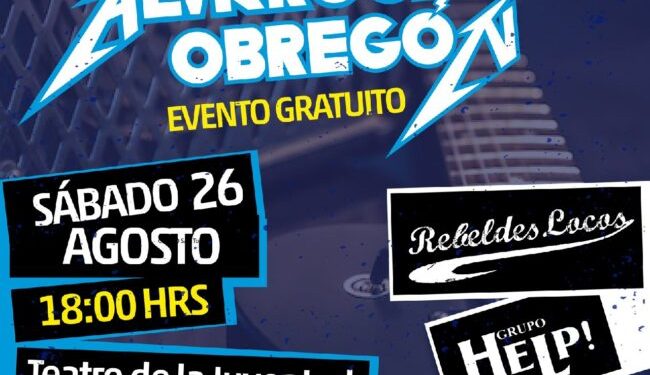 Invitan  al concierto “AlvaRock Obregón” en ÁO