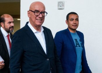 En el marco del informe de Luis Donaldo Colosio, presidente municipal de Monterrey, esta tarde, el dirigente nacional de Movimiento Ciudadano, Dante Delgado, dio a conocer el calendario para sus aspirantes a cargos en el 2024. FOTO: X / MC