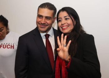 El aspirante a la candidatura de para la jefatura de Gobierno de la Ciudad de México Omar García Harfuch dijo que si por alguna razón no resultara el candidato de Morena jamás pensaría en inscribirse o militar en otro partido político porque comulga “plenamente” con los ideales de Morena. FOTO: Especial