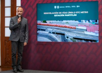El secretario de Movilidad Andrés Lajous informó que, tres estaciones de la Línea 9 del Metro cerrarán durante cinco meses debido a la renivelación de las vías del tramo oriente. FOTO: GCDMX