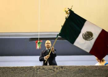 Taboada da su último grito de Independencia como Alcalde de BJ. FOTO: Alcaldía Benito Juárez