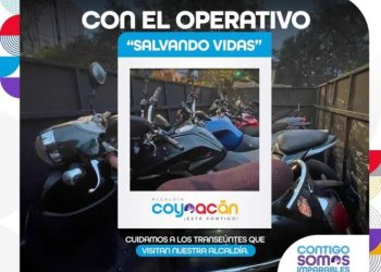 Continúa el Operativo «Salvando Vidas» en Alcaldía Coyoacán