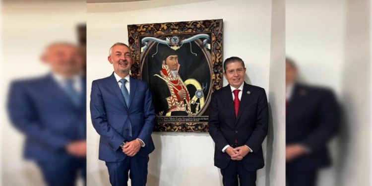 Se reúne Giovani Gutiérrez con embajador de Italia en México