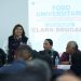 Clara Brugada, aspirante a la candidatura de Morena para la jefatura de Gobierno participó este martes en un foro universitario en la UAM Azcapotzalco, donde compartió la experiencia de gobierno al frente de la Alcaldía Iztapalapa, con políticas públicas de combate a las desigualdades. FOTO: Campaña Brugada