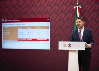 El jefe de Gobierno, Martí Batres Guadarrama, aseveró que de enero a septiembre de 2023 se han abierto más de 15 mil nuevos negocios de bajo impacto, con una generación de 132 mil empleos para las familias de la Ciudad de México y resaltó que en agosto se rompió el récord histórico de aperturas con 2 mil 221. FOTO: GCDMX