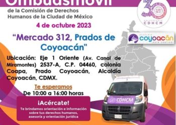 Invita Alcaldía Coyoacán al Ombudsmóvil de CDHCDMX