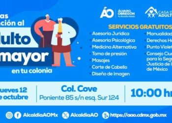Invita Alcaldía ÁO  a Jornada de Atención al Adulto Mayor en Tu Colonia