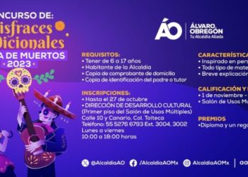 Invitan al Concurso de Disfraces Tradicionales de Día de Muertos 2023 en ÁO