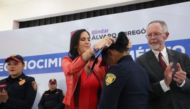 Los avances en seguridad, gracias a las y los policías de blindar ÁÓ: Lía Limón