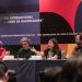 La precandidata única de Morena para la Jefatura de Gobierno, Clara Brugada participó como panelista en el Encuentro Internacional de Gobierno y Sociedad Civil, organizado por la Feria Internacional del Libro de Guadalajara 2023. FOTO: Campaña Brugada