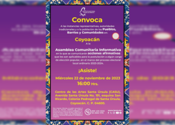 Invita Alcaldía Coyoacán a la asamblea informativa del IECM
