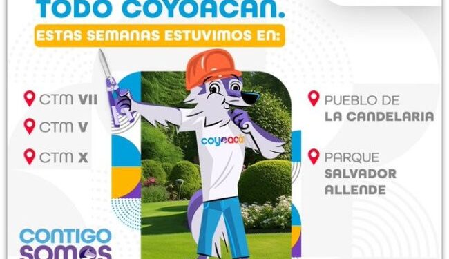 Avanzan los servicios urbanos en Alcaldía Coyoacán