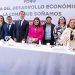 Durante el foro “Utopía del Desarrollo Económico: La CDMX que Soñamos”, organizado por el Consejo Consultivo Empresarial, Clara Brugada Molina, precandidata única de Morena, PT y PVEM a la Jefatura de Gobierno de la Ciudad de México, llamó a romper los mitos de que el proyecto de Morena es ajeno al desarrollo económico. FOTO: Campaña Brugada