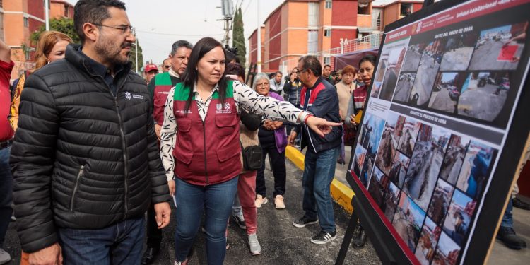 Transcurridos más de 6 años del terremoto, y cinco de la actual administración morenista que ahora encabeza Martí Batres como jefe de Gobierno, por fin entregó 448 departamentos rehabilitados en la Unidad Habitacional "Ana Bolena 270”, en la Alcaldía Tláhuac. FOTO: GCDMX