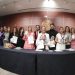 La presidenta del Senado, Ana Lilia Rivera Rivera, y las senadoras Lucía Trasviña Waldenrath, Rocío Abreu Artiñano y Sasil de León Villard recibieron el reconocimiento Nacional Pro Humanitas 2023, por su contribución a la defensa de los derechos humanos y en beneficio de las y los mexicanos.  FOTO: Senado