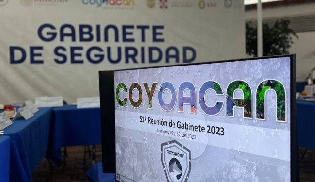 Realizan Gabinete de Seguridad en Coyoacán