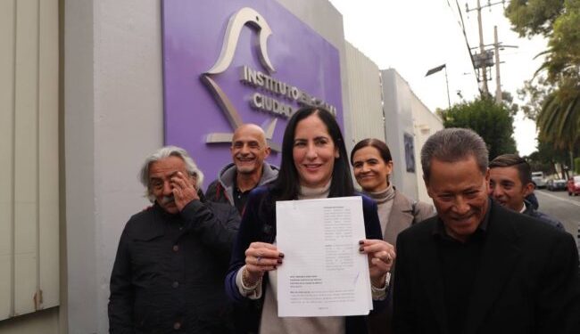 Demandan Lía Limón y habitantes de Álvaro Obregón a precandidatos de Morena ante el Instituto Electoral de la CDMX