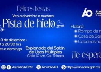 Invita Alcaldía ÁO a  la Pista de Hielo