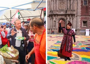 Al cierre de las precampañas para la Jefatura de Gobierno de la Ciudad de México la moneda está en el aire: Morena no parece recuperar lo que se le fue desde 2021, y aunque más de la mitad de la población opina que debe haber un cambio en la capital, la oposición aún no puede decir que ya la ganaron. FOTO: Campañas Brugada y Taboada