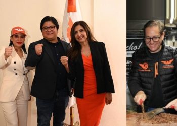 Sandra Cuevas, Alejandra Barrales y Salomón Chertorivski comparten tres peculiaridades: son candidatos de MC, son cartuchos quemados de la política, pero sobre todo esquiroles para ayudarle a ganar a Brugada, Harfuch y Godoy. FOTOS: RRSS / Barrales y Chertorivski