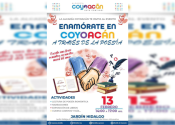 Invitan al evento  «Enamórate de Coyoacán a través de la poesía”