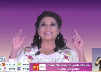 Al final, fue puro cuento eso que Clara Brugada ofreció en el debate por la Alcaldía para las elecciones de 2021, el 14 de mayo de ese año: que habría más agua para Iztapalapa por los trabajos que hacían los gobiernos federal, del presidente Andrés Manuel López Obrador, y local, de la jefa de Gobierno, Claudia Sheinbaum. FOTO: Videos debate 2021