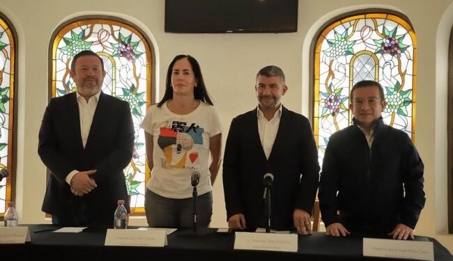 Los alcaldes de oposición, de Álvaro Obregón, Lía Limón; de Miguel Hidalgo, Mauricio Tabe; de Magdalena Contreras, Luis Gerardo Quijano; de Benito Juárez, Jaime Mata y Margarita Saldaña, de Azcapotzalco, exigieron al jefe de Gobierno, Martí Batres, que “saque las manos” del proceso electoral de la Ciudad de México. FOTO: CDMX Magacín