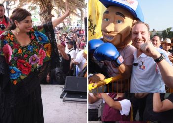 En el contexto del arranque de las campañas para las Alcaldías y las diputaciones locales en la Ciudad de México se desató una nueva guerra de encuestas: las que colocan –como desde hace meses–, a Clara Brugada con alrededor de 15 puntos de ventaja por sobre Santiago Taboada, y otras cada vez más frecuentes, que ubican a Taboada muy cerca de la morenista e incluso que ya la rebasó. FOTOS: Especial