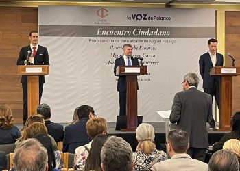 Mauricio Tabe, candidato a la alcaldía Miguel Hidalgo de la coalición Va X la Ciudad de México, refrendó sus aspiraciones de lograr la reelección a dicho cargo tras ganar de manera contundente en su presentación durante el Encuentro Ciudadano entre candidatos organizado por la agrupación vecinal La Voz de Polanco. FOTO: Especial