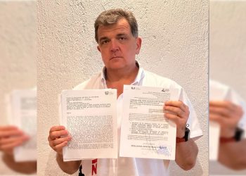 El candidato a diputado en la alcaldía Álvaro Obregón, Xavier González Zirión, solicitó seguridad de la Guardia Nacional (GN), tras recibir amenazas de muerte y agresiones físicas por parte de militantes de Morena, quienes además le robaron sus pertenencias. FOTO: Especial