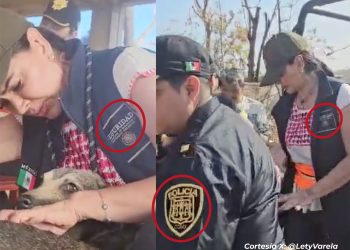 Leticia Varela, candidata a la alcaldía Benito Juárez por la candidatura común “Sigamos haciendo historia” integrada por los partidos Morena, PT y PVEM usó indebidamente la insignia y usurpó funciones de la Secretaría de Seguridad y Protección Ciudadana (SSPC), mintió a los ciudadanos a nivel nacional. IMÁGENES: Especial