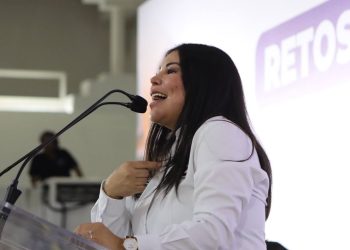La candidata por la coalición “Sigamos Haciendo Historia” para gobernar la alcaldía de Iztacalco, Lourdes Paz, aseguró que su gobierno se construirá “con mirada de mujer”. FOTO: Especial
