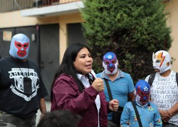 La candidata a la alcaldía de Iztacalco por la coalición “Sigamos Haciendo Historia”, Lourdes Paz, prometió que, de ganar las elecciones del 2 de junio, destinaría mayores recursos para la seguridad en dicha demarcación territorial, esto de la mano de una buena administración del gasto público. FOTO: Especial
