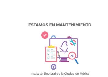 Ya en esta etapa democrática de México, como no ocurría desde su creación, en 1999, al Instituto Electoral de la Ciudad de México se le cayó y calló el sistema, de manera literal. FOTO: Captura de pantalla