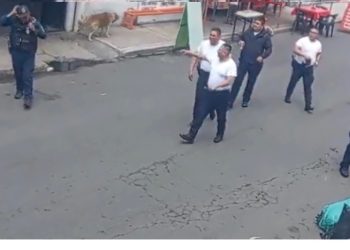 Elementos de la Secretaría de Seguridad Ciudadana de la Ciudad de México (SSC-CDMX) detuvieron este viernes a cuatro personas en posesión de bolsas de plástico con restos humanos en la colonia Desarrollo Urbano Quetzalcóatl, alcaldía Iztapalapa. FOTO: Especial SSC