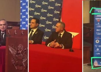 Al parecer, algo no anda nada bien entre la virtual presidenta electa, Claudia Sheinbaum y el ex alcalde de Cuajimalpa, Adrián Rubalcava, pues en una conferencia en que participó con la ultraderecha de Estados Unidos, no habló bien de ella. FOTOS: RRSS