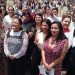 En el ex Convento de Culhuacán, más de 300 parejas contrajeron matrimonio civil teniendo como madrina de honor a la Alcaldesa de Iztapalapa, Aleida Alavez Ruiz.