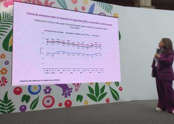 La jefa de Gobierno Clara Brugada asegura que los noticiarios de televisión están plagados de nota roja, reportes de violencia de mediano y alto impacto social que no son una invención de los medios, sino reflejo de la realidad. FOTO: Especial