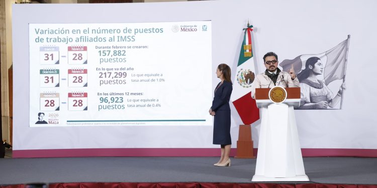 Empleos Formales IMSS febrero 2017 a febrero 2026