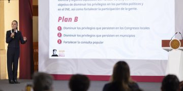 Al perfilar el “Plan B” de su reforma electoral, la presidenta Claudia Sheinbaum dejó entrever que ahora sí va por la extinción de los Organismos Públicos Locales Electorales (OPLES), con lo que otra vez se revive la posibilidad de que desaparezca el Instituto Electoral de la Ciudad de México (IECM). FOTO: Especial